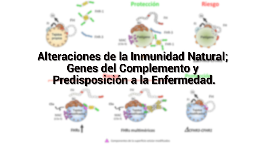 Alteraciones de la Inmunidad Natural; Genes del Complemento y Predisposición a la Enfermedad.