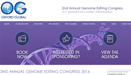 2nd Annual Genome Editing Congress 2016 2nd Annual Genome Editing Congress 2016