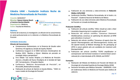 Acto 20 Aniversario de las Cátedras UAM