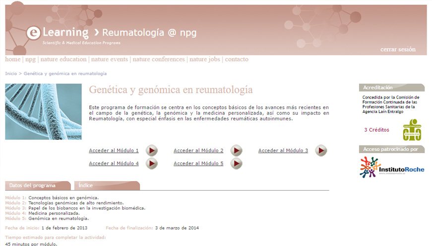 Curso “Genética y Genómica en Reumatología”