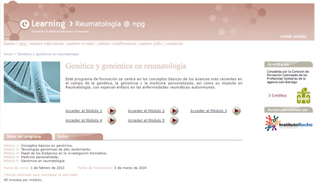 Curso “Genética y Genómica en Reumatología”
