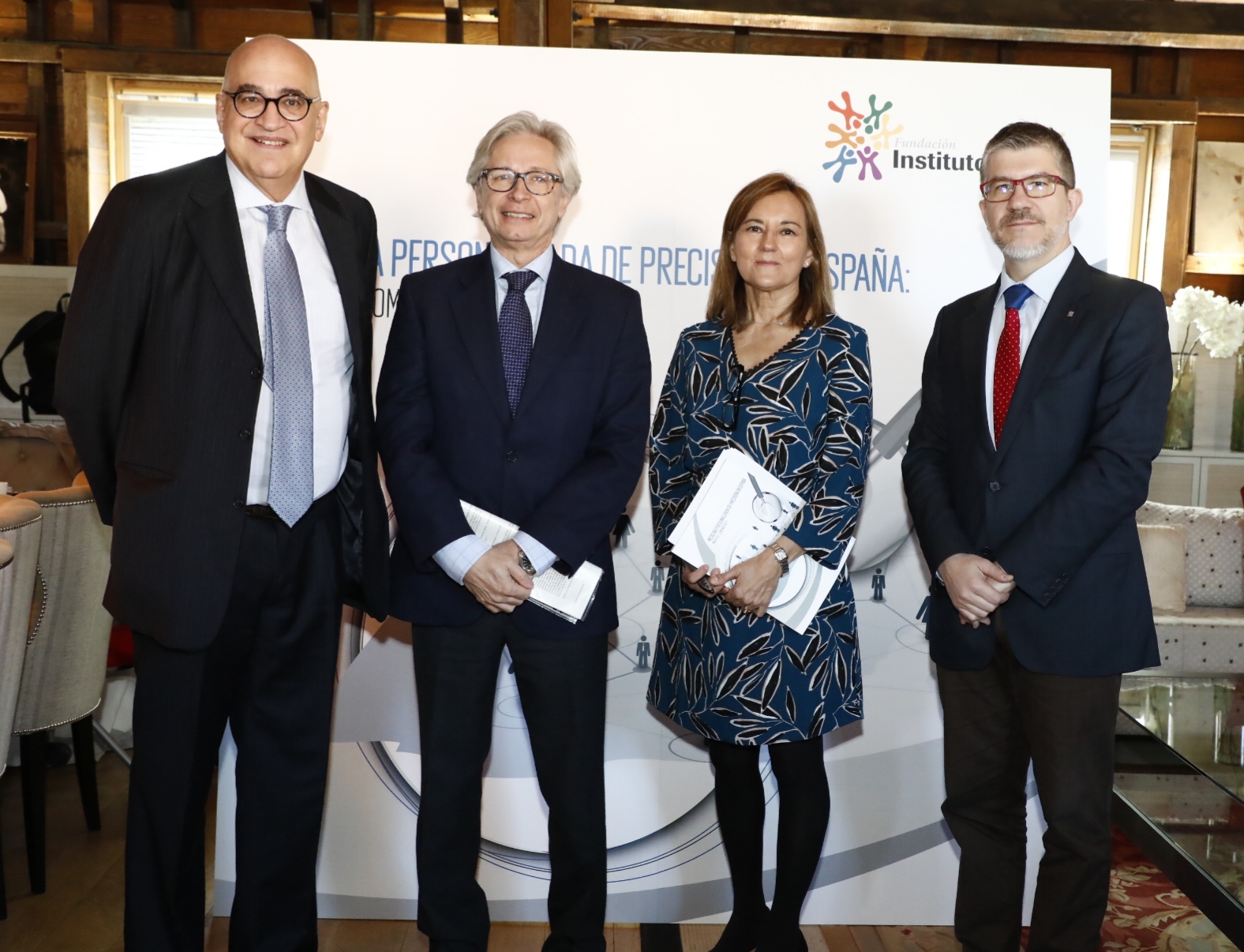 Ponentes de la presentación del informe. De izquierda a derecha: Federico Plaza, Guillermo Antiñolo, Consuelo Martín de Dios y Albert Barberá