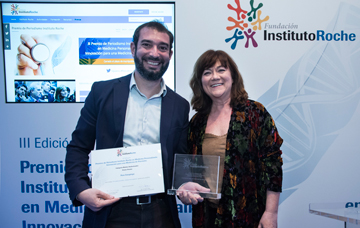 Pere Estupinya, Primer Premio Medios Audiovisuales y Coral Larrosa (miembro del jurado)