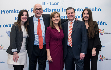Celia Bolumburu, Federico Plaza, Consuelo Martín de Dios, Francisco Serrano y Natalia Llopart. Fundación Instituto Roche