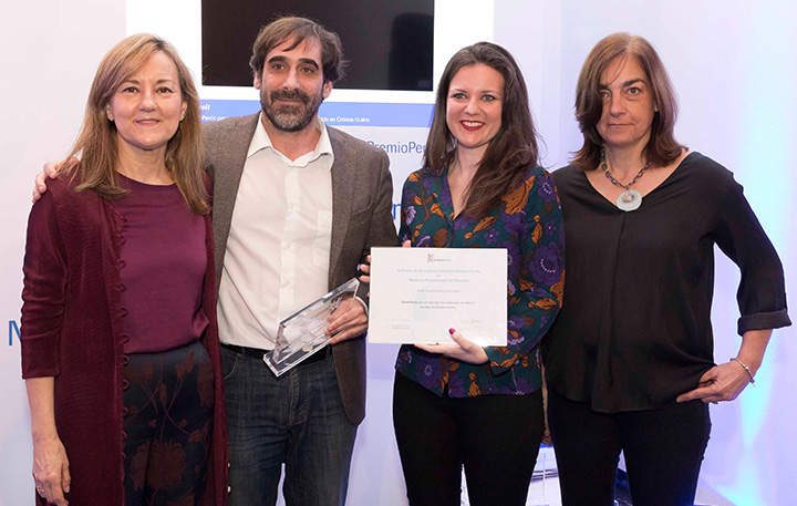 Pere Estupinya, Primer Premio Medios Audiovisuales y Coral Larrosa (miembro del jurado)