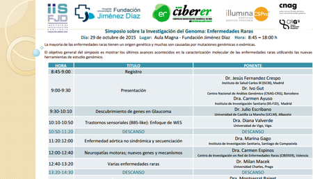 Simposio sobre la Investigación del Genoma: Enfermedades Raras