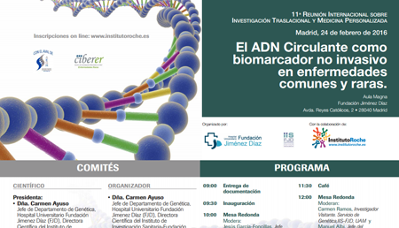 El DNA Circulante como biomarcador no invasivo en enfermedades comunes y raras.