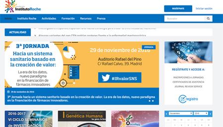 La Fundación Instituto Roche renueva su página web